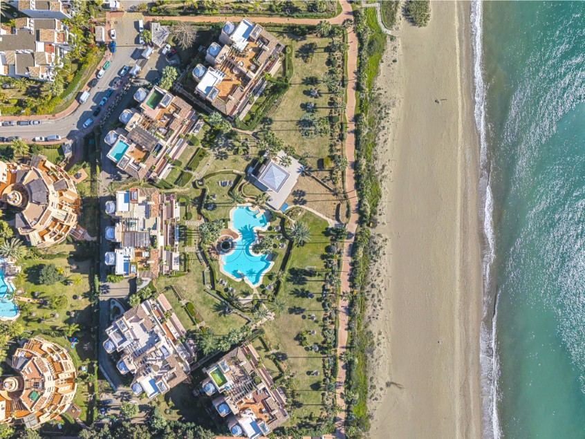 Aerial view of Costalita del Mar between Estepona and Marbella