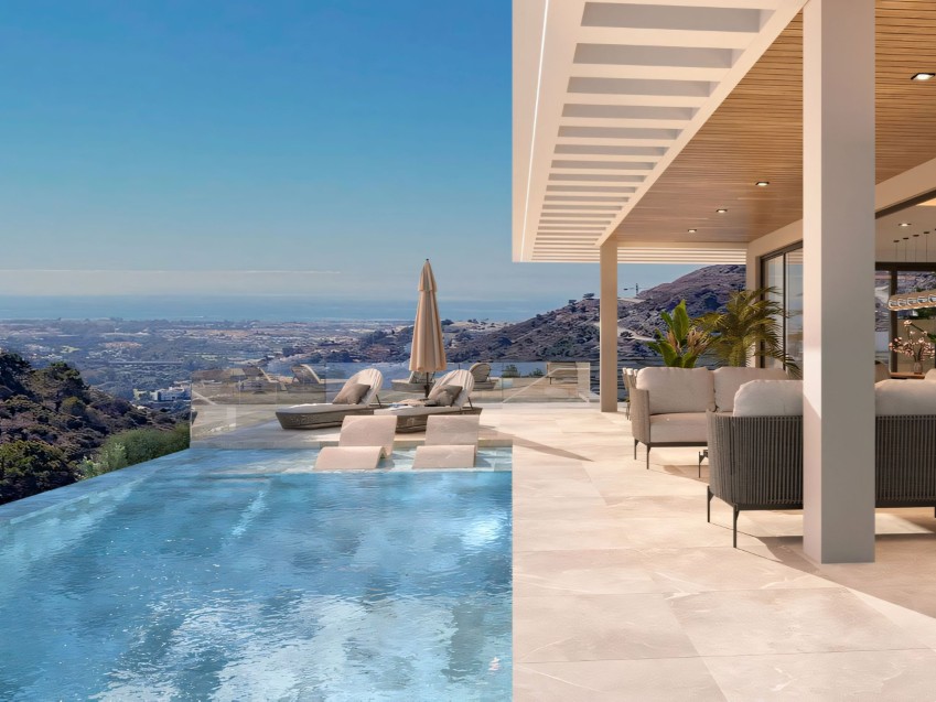 Contemporary 6-bedroom villa with infinity pool and panoramic views in El Madroñal, Benahavís