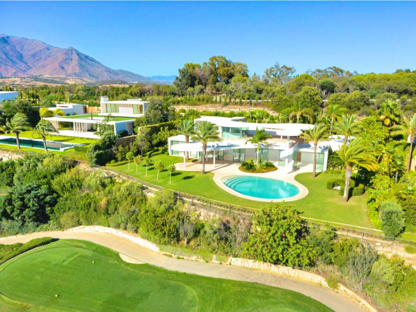 Finca Cortesin Villa, frontline golf with neighbour