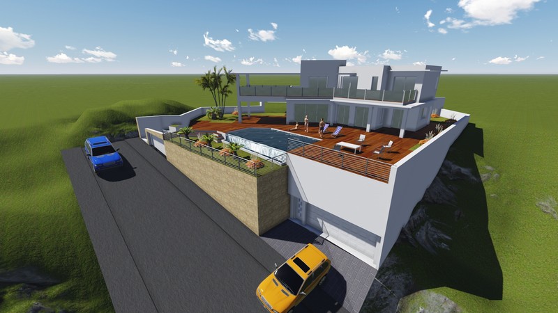 Mijas villa artists impression