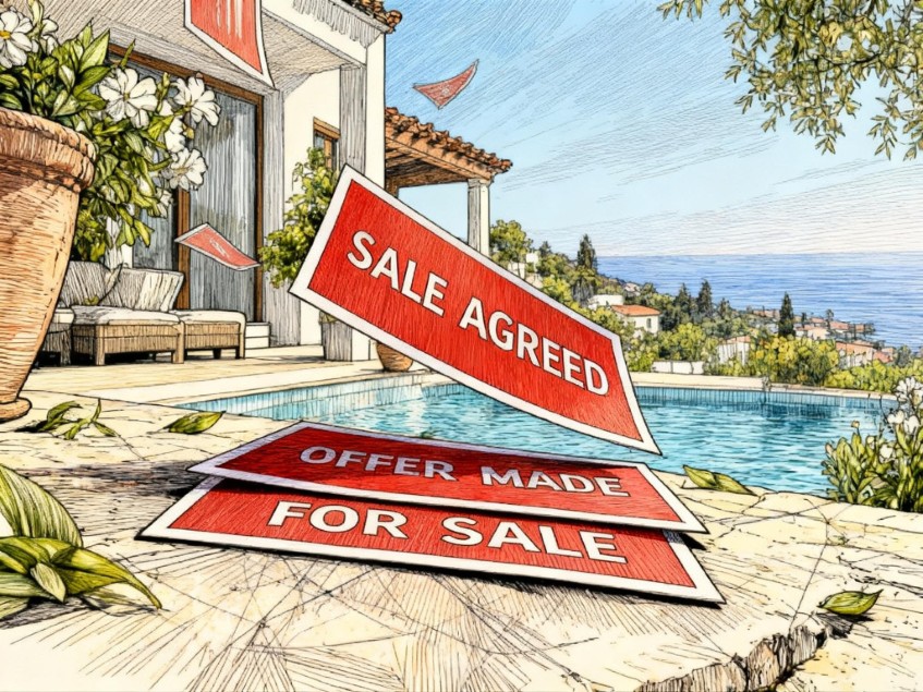 Sous offre, vente convenue. Encore un bien vendu.