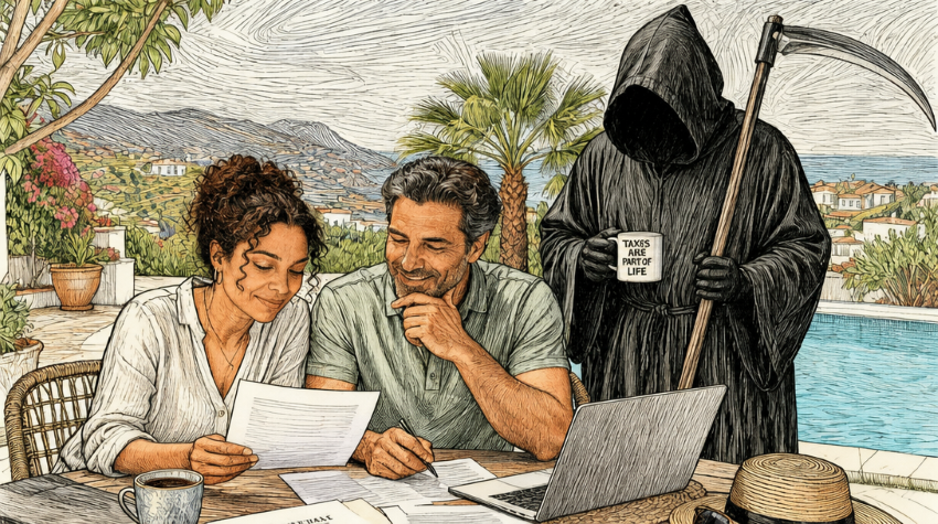 Non-resident taxes Non-resident sellers reviewing their tax documents to make sure their payments are made in time