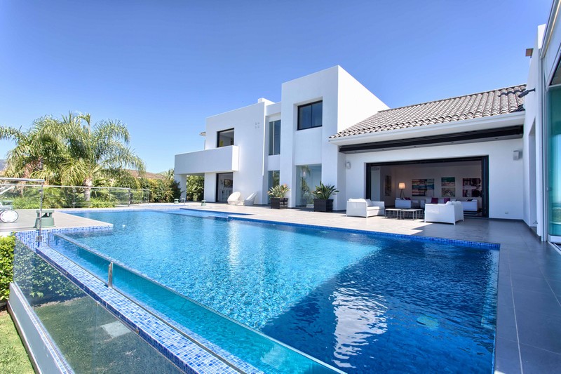 Pool and rear view Pool and rear view