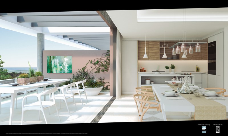 Kitchen and terrace