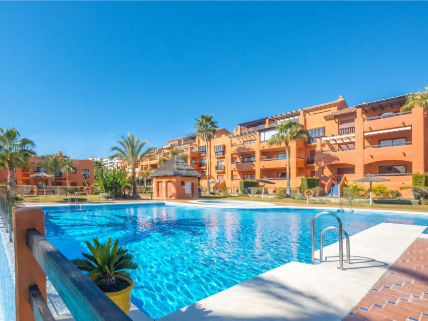 2-bedroom apartment in a gated Benahavís community with terrace and pools Spacious Apartment in Gazules del Sol
