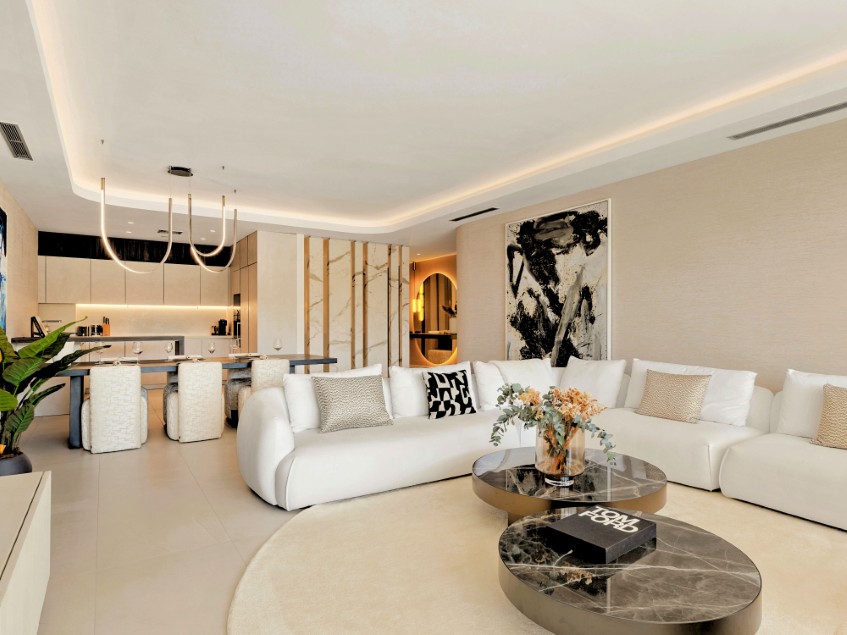 Living room Epic Marbella Epic Marbella stylish open-plan living room