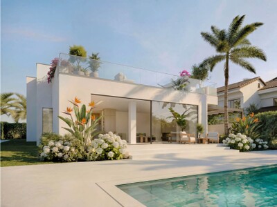 Renovated Frontline Golf Villa for Sale in Guadalmina Alta Marbella on the Costa del Sol