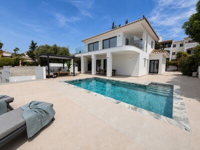 Renovated villa with 3 en-suite bedrooms for sale in Campo Mijas, Mijas on the Costa del Sol.