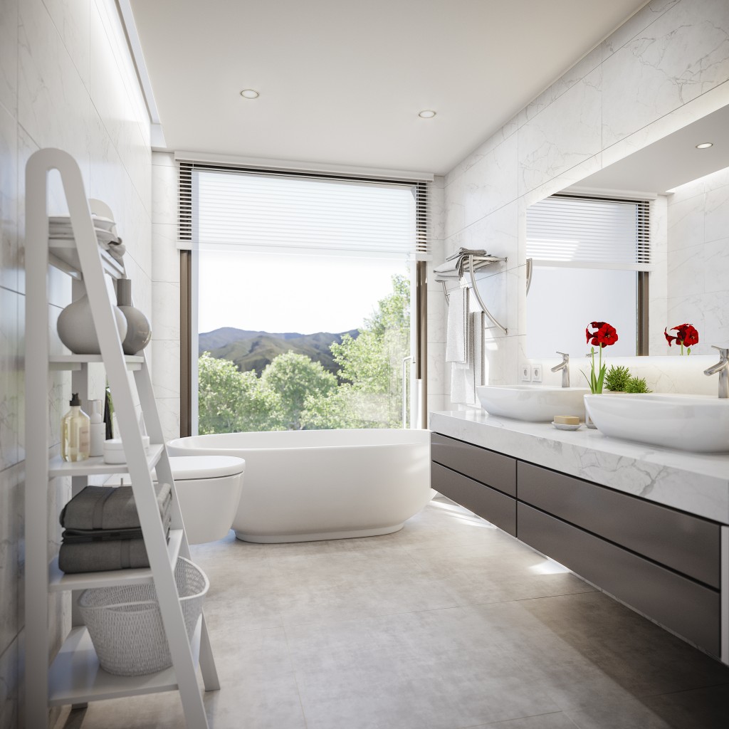 Aquamarina main bathroom