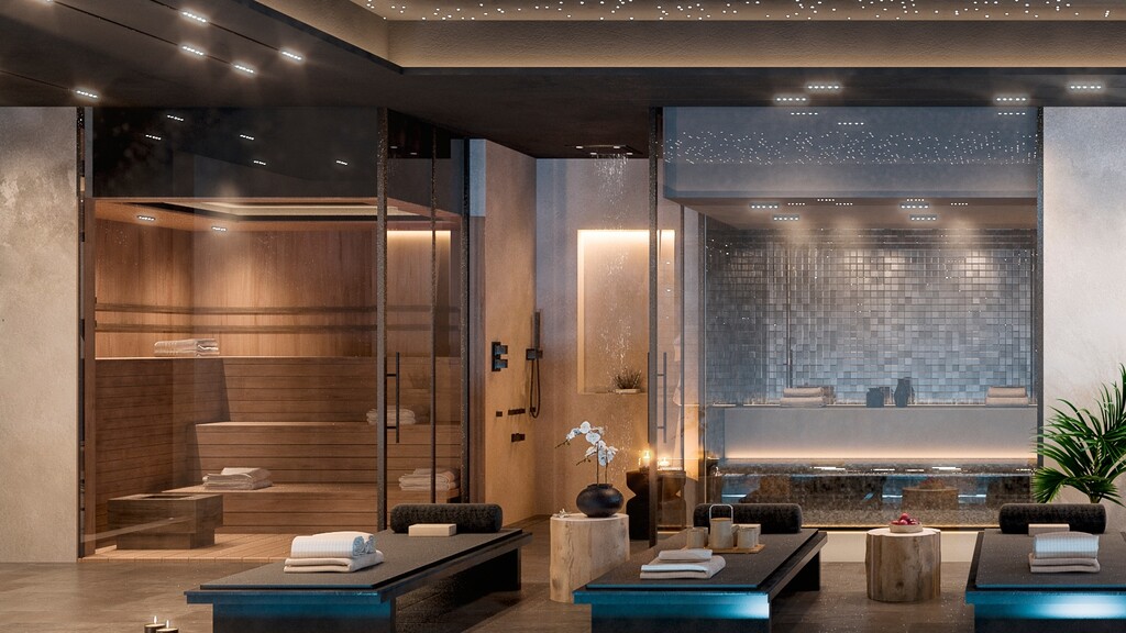 sauna and steam room