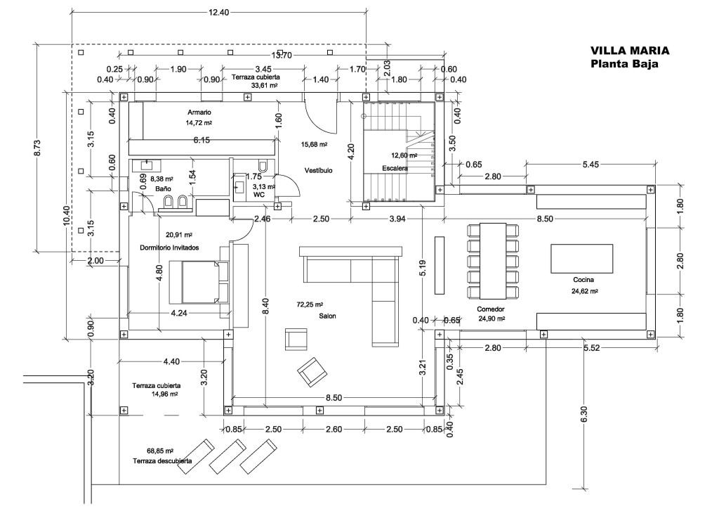VILLA MARIA, Planta Baja